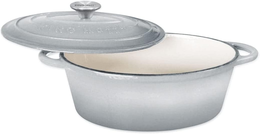 Emailliert Gusseisen Bräter Töpf Röster Schmortöpf KINGHOFF (4,5L), 4,5L