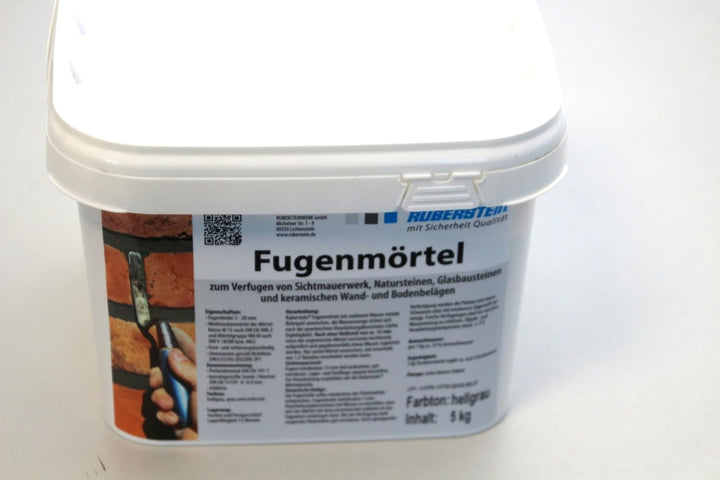 Ruberstein® Fugenmörtel hellgrau im 5 kg Eimer
