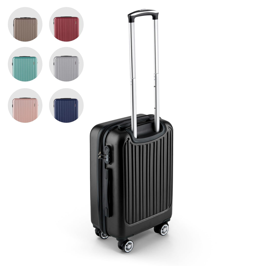 Easy Move Handgepäck Koffer Trolley 54x35x20cm - Reisekoffer 4 Rollen 360° drehbar | Suitcase Carry