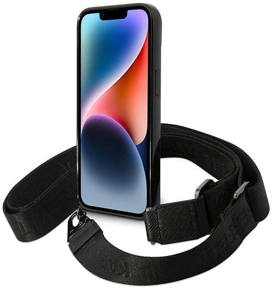 Karl Lagerfeld KLHCP14MSTSTP hülle für iPhone 14 Plus 6,7" hardcase rosa/pink Color Stripes Strap