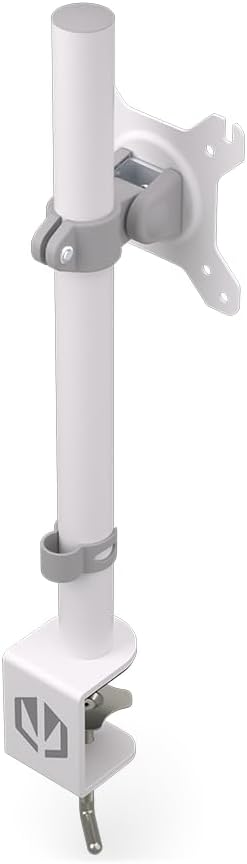 ENDORFY Atlas Single Onyx White, stabile Monitorhalterung, bis zu 27 Zoll, grosser Höhenverstellwink