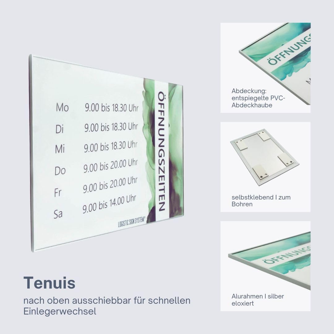 Türschild Tenuis für Büro (DIN A4 quer), DIN A4 quer