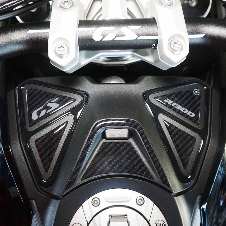 LABELBIKE 3D Motorrad Tankdeckelaufkleber kompatibel mit BMW | R1300GS, Harzschutz, Kratzfestigkeit,