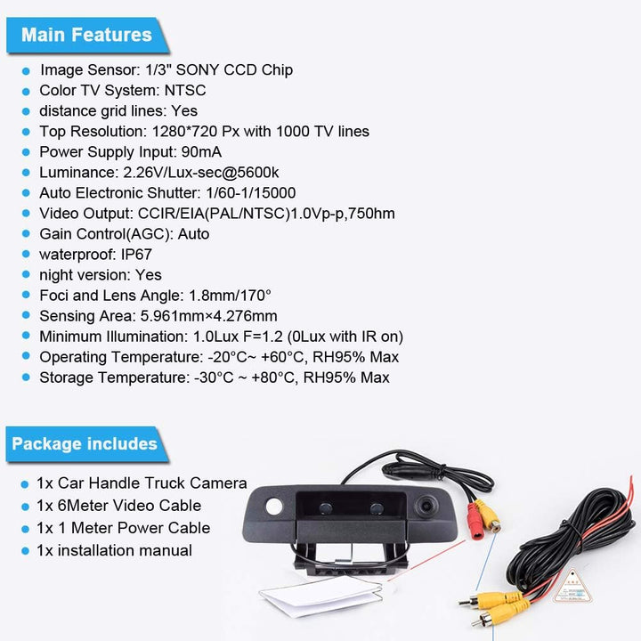 Auto Dritte Dachoberseitenbremse-Lampenkamera Bremslicht-hintere Ansicht-Unterstützungskamera für 20