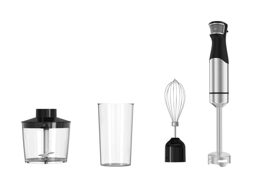 Tarrington House Stabmixer-Set BS1023S, 4-teilig, Edelstahl/Kunststoff (ABS), 730-14000 U/min, 1000