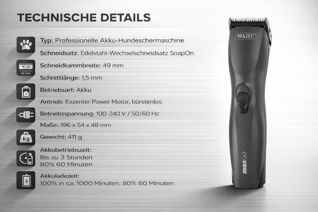 Moser Rotschopf24 Edition: Profi Schermaschine + acht Metallaufsätze! Sehr Gute Qualität!!