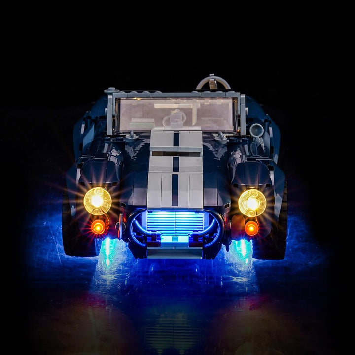 Fernbedienung Licht-Kit Kompatibel mit Lego Shelby Cobra 427 S/C 10357 (Kein Modell), Led Beleuchtun