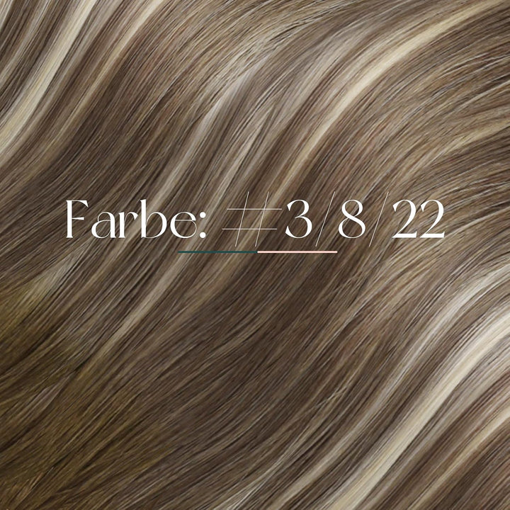 Easyouth Bondings Extensions Echthaar Balayage Blond Extensions Echthaar Bondings Dunkelbraun Aschbr