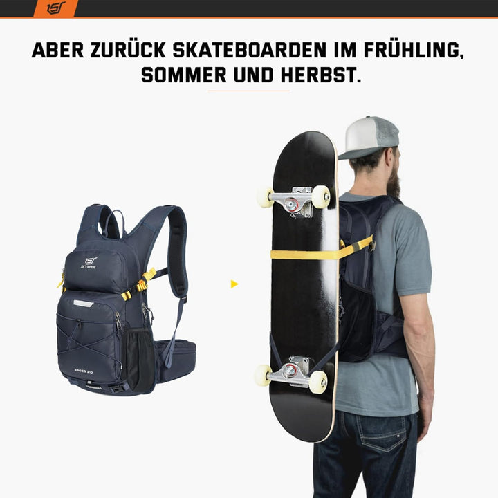 SKYSPER Fahrradrucksack 20L Ultraleicht Rucksäcke für Radsport Wanderrucksack Trinkrucksack Sportruc
