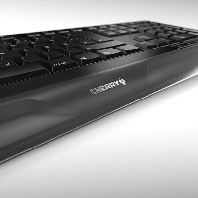 CHERRY GENTIX Desktop - kabelloses Tastatur- und Maus-Set - UK Layout, QWERTY Tastatur - schwarz Bri