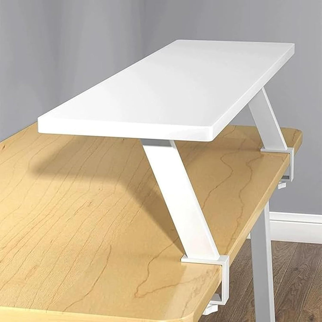 EZAYMSNY Klemmbares Schreibtisch Organizer Regal, Adjustable Desk Shelf Clamp Tischverlängerung Mobi