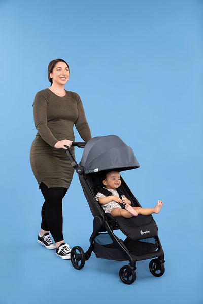 Ergobaby Metro+ Kinderwagen Buggy mit Liegefunktion, Kinder-Buggy Zusammenklappbar Autositz Kompatib