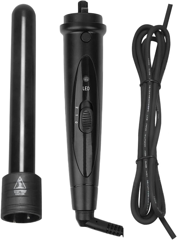 Culwad Lockenstab 3 in 1 Lockenwickler Set Multifunktions Austauschbare Keramikbeschichtung - mit Ha