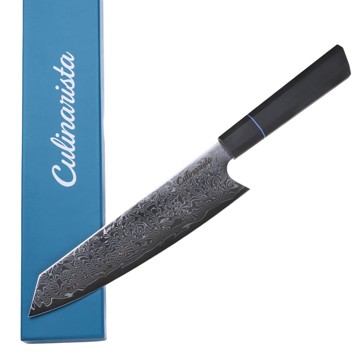 Kiritsuke Messer 20 cm – Japanisches Kochmesser aus 67 Lagen Damaststahl – Rasiermesserscharf & Perf