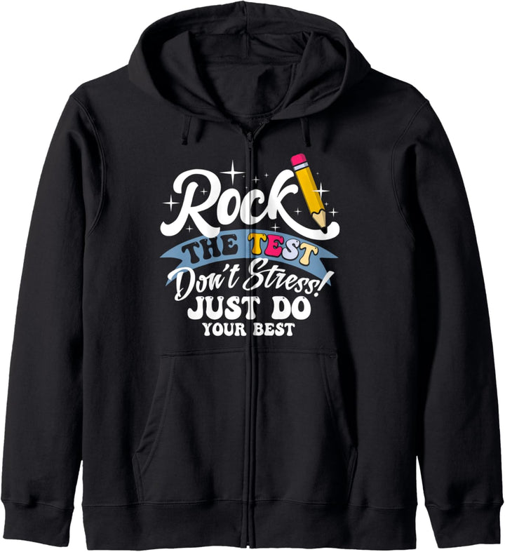 Testing Day Sweater Don't Stress Just Do Your Best Kapuzenjacke