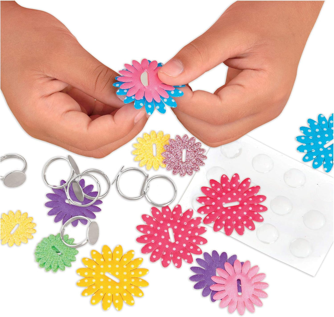 Galt Toys, Flower Rings, Bastelset für Kinder, Ringe aus Blumen selber gestalten, ab 6 Jahren