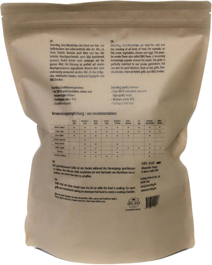 Smo-King Woodchips Apfel 1 kg