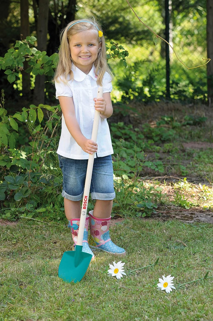 Theo Klein 2716 Bosch Garten Schaufel 'Frankfurt', Robuste Kinder-Schaufel mit stabilem Stiel, Prakt