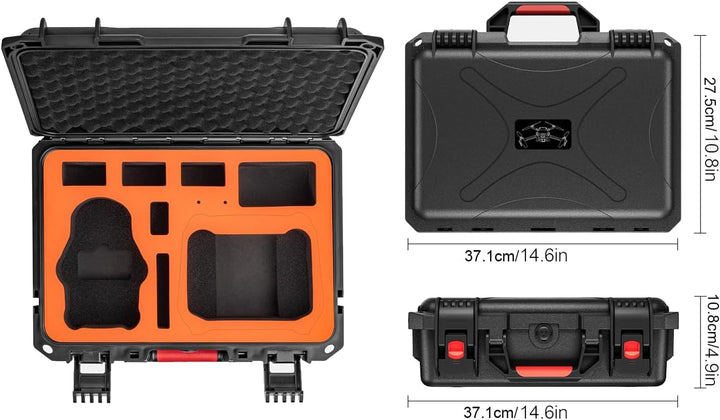 LICHIFIT Mini 4 Pro Hülle, wasserdichte Tragetasche für DJI Mini 4 Pro Fly More Combo Tragbarer Koff