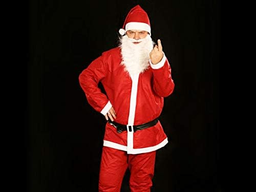 Weihnachtsmannkostüm Alsino Weihnachtsmann Nikolaus Kostüm komplett mit Bart 74 von Alsino
