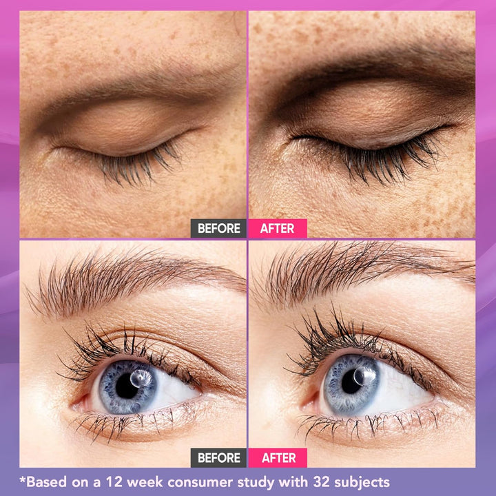 Eyelash Serum Lash Growth Enhancer: Advanced Natural Formula for Long Thickening Eyelashes - Safe fo