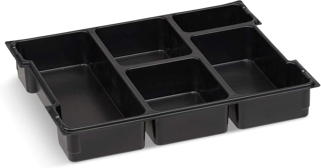 Sortimentsbox klein leer | L-BOXX 102 (grau) mit 5-fach Einlage | Profi Werkzeugkoffer leer inkl. So