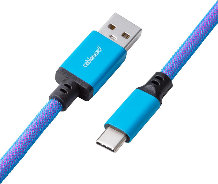 CableMod Classic Coiled Keyboard Cable - Spiralkabel für Tastatur USB C auf USB Typ A - Gaming Tasta