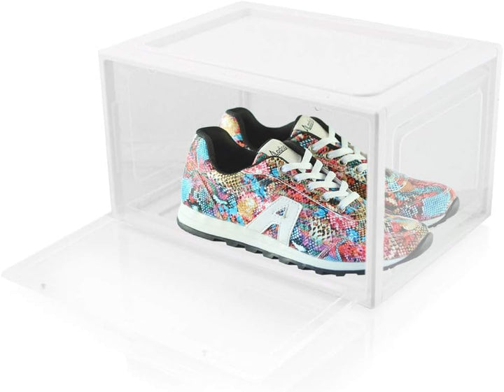 BITUXX LEX21 Schuhbox Stapelbar Aufbewahrungsbox Kunststoffbox Schuhkasten Schuhkarton Schuhorganize