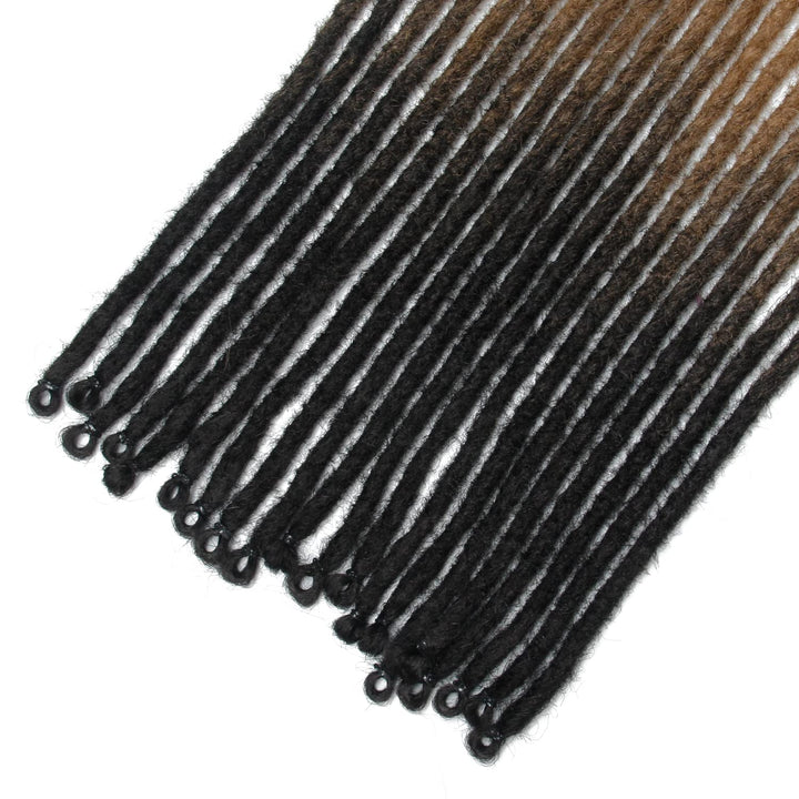 Dünne 0.6cm Synthetische Dreadlock Extensions Handgemacht 24 Zoll 20 Stränge Häkelhaar Lange Häkelzö