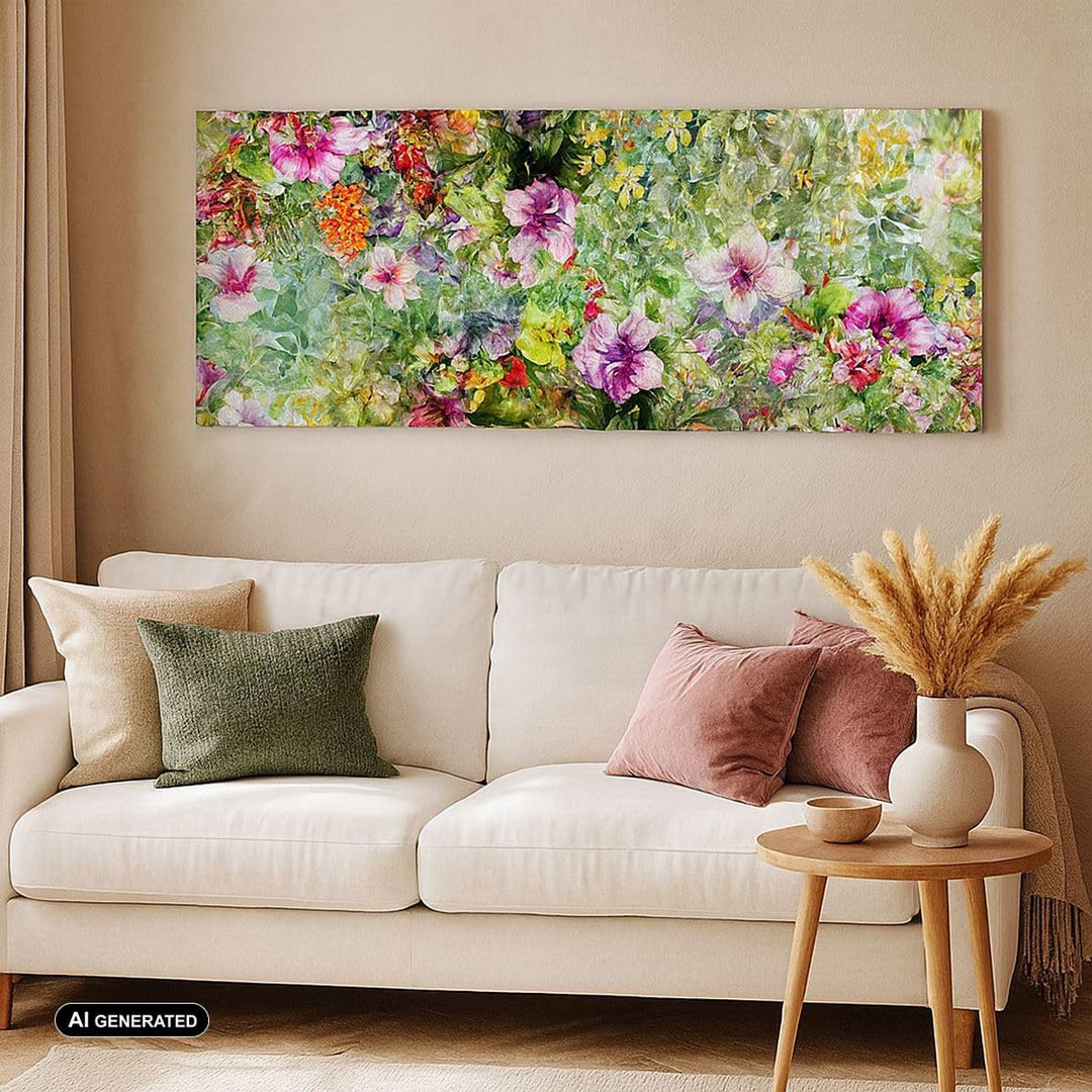 Panorama Bilder auf Leinwand 100x40cm Leinwandbild blume sommer natur Gross Wanddeko Bild Schlafzimm
