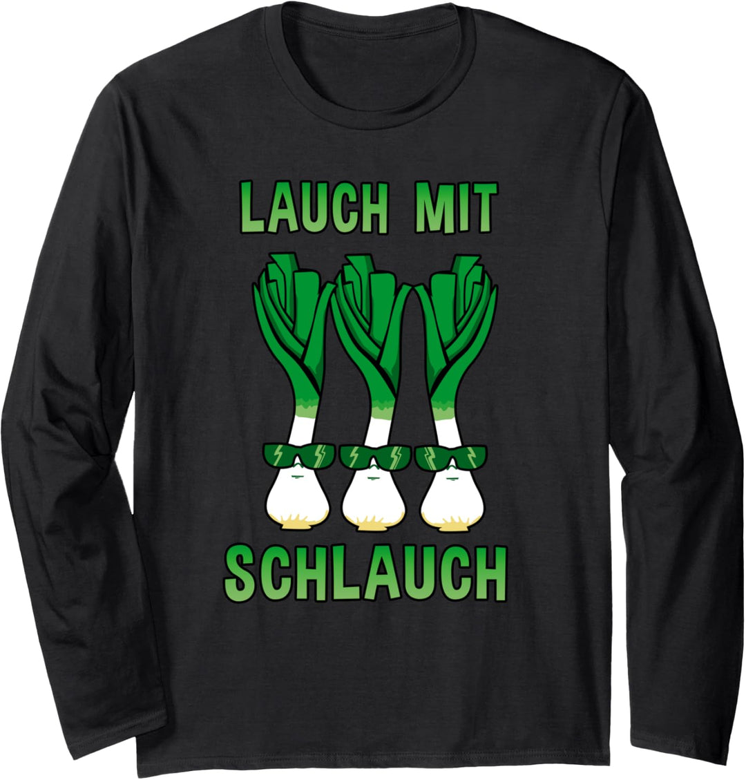 Lauch mit Schlauch Lustiges Für Dünne Männer Langarmshirt