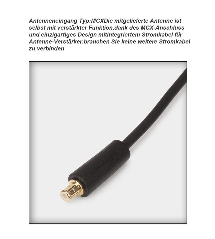 erisin ES394 DAB+ Digital Radio Box Audio Broadcasting Empfängerbox mit MCX Aerial Verstärker Antenn