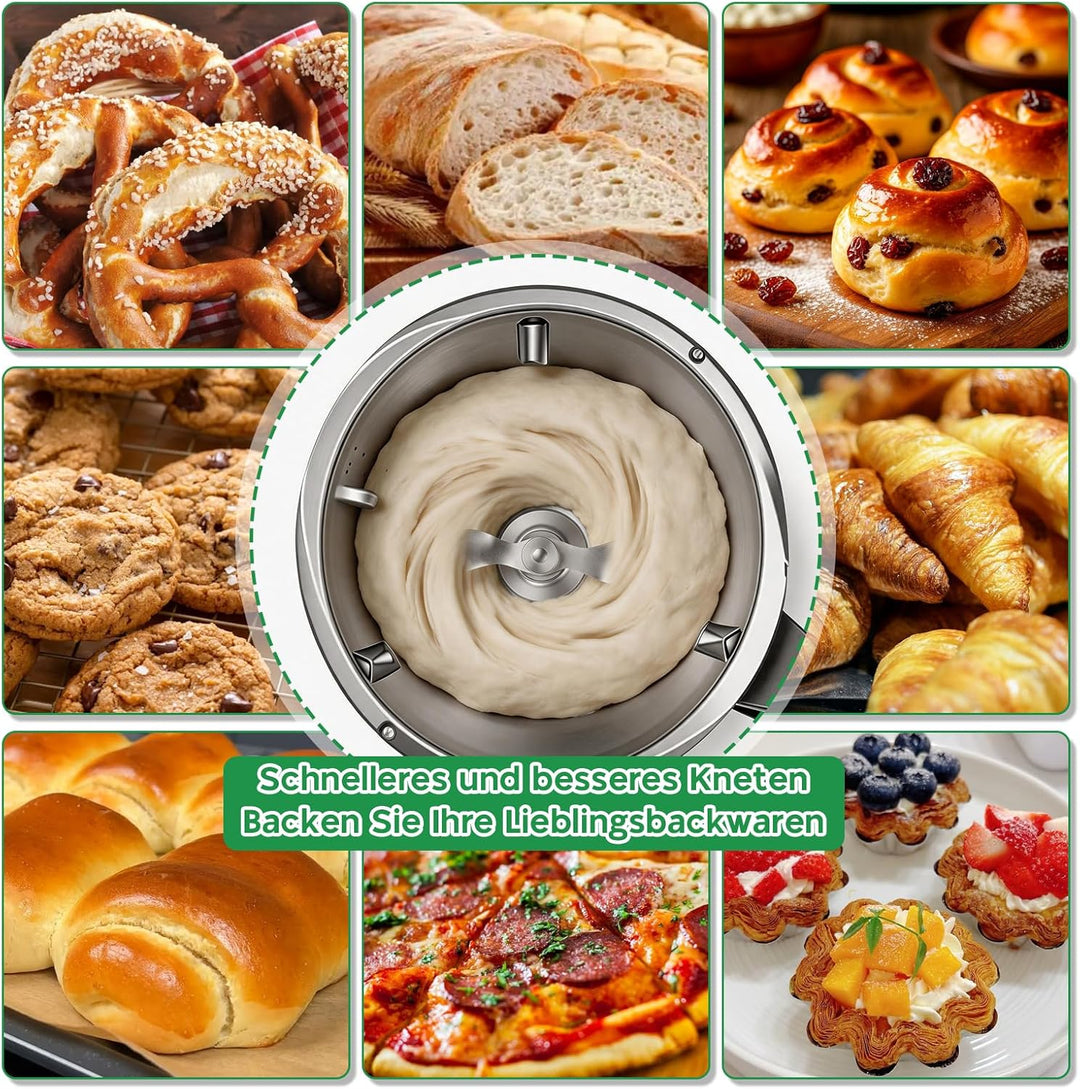 SelfTek Teigmesser für Thermomix TM7 TM6 TM5 - Edelstahl Teigmesser Ersatz für Thermomix, Sanftes Kn