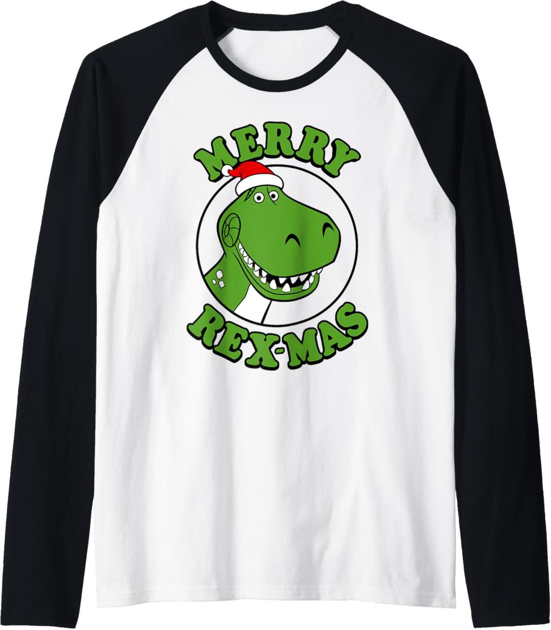 Disney Pixar Toy Story Merry Rex-Mas Weihnachten Raglan