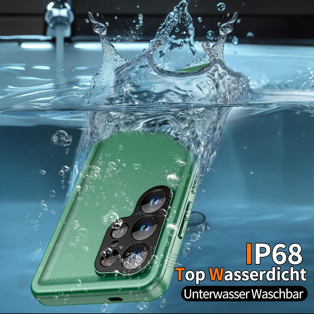 Cozycase TOP Militärschutz 360 Hülle Für Samsung Galaxy S24 Ultra, Grün Für Samsung Galaxy S24 Ultra