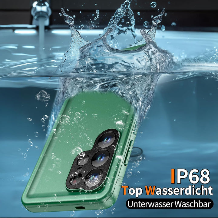 Cozycase TOP Militärschutz 360 Hülle Für Samsung Galaxy S24 Ultra, Grün Für Samsung Galaxy S24 Ultra