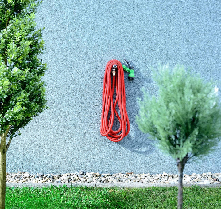 Royal Gardineer Flexischlauch: Dehnbarer Profi-Gartenschlauch PRO.V5 mit Alu-Anschlüssen, 10-30 m (G