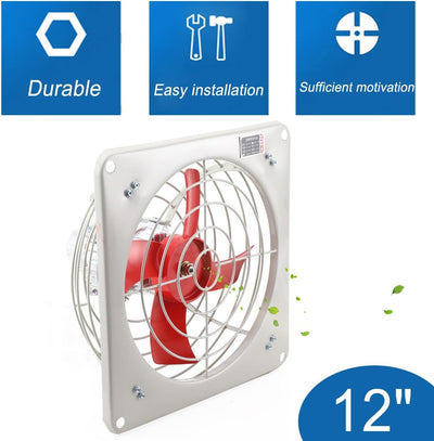 Lfhelper 12 300mm Explosionsgeschützter Lüfter Abluftventilator Auspufflüfter Rohrlüfter Flow Rohrle