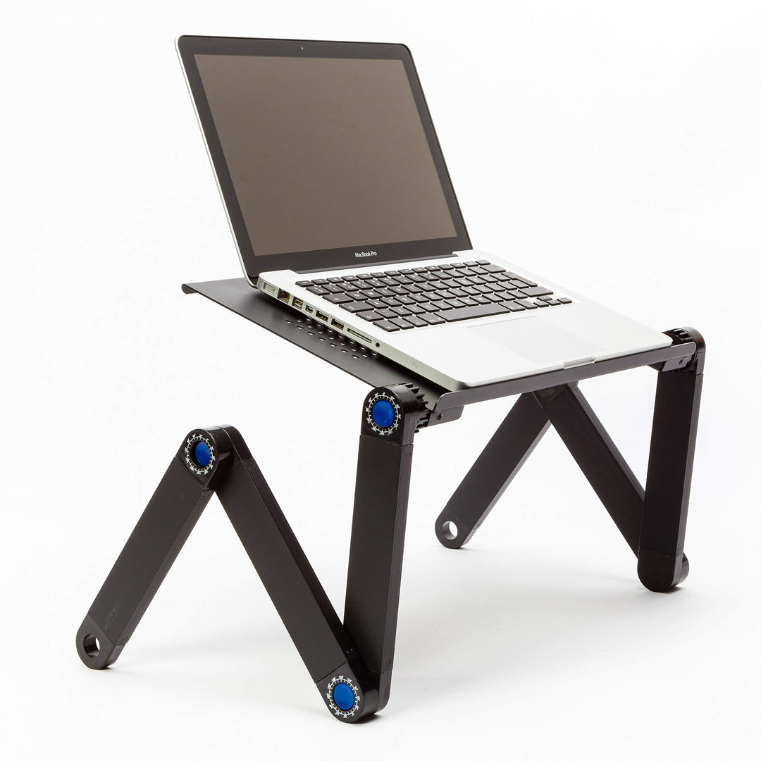 Technosmart Notebook Ständer Laptop Tisch Tablett für Bett Frühstück Ergonomisch Verstellbar Alumini