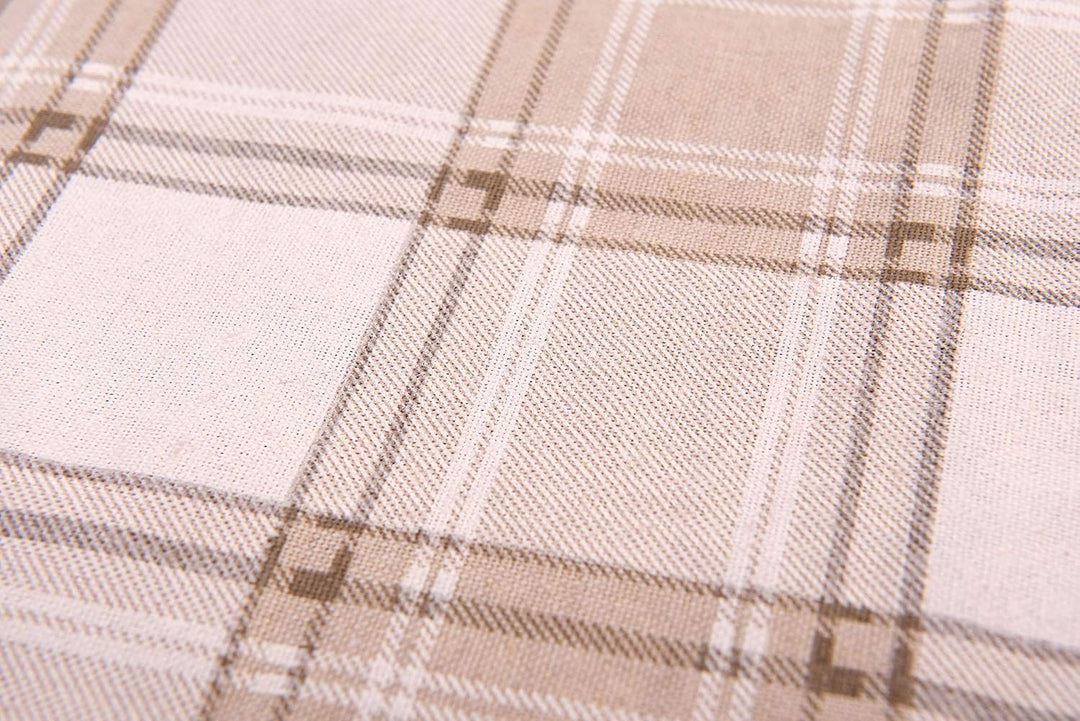 HomeLife Sofabezug Beige & Couch Überzug | weicher Sessel & Sofa Überzug & Sofaüberwurf Decke karier