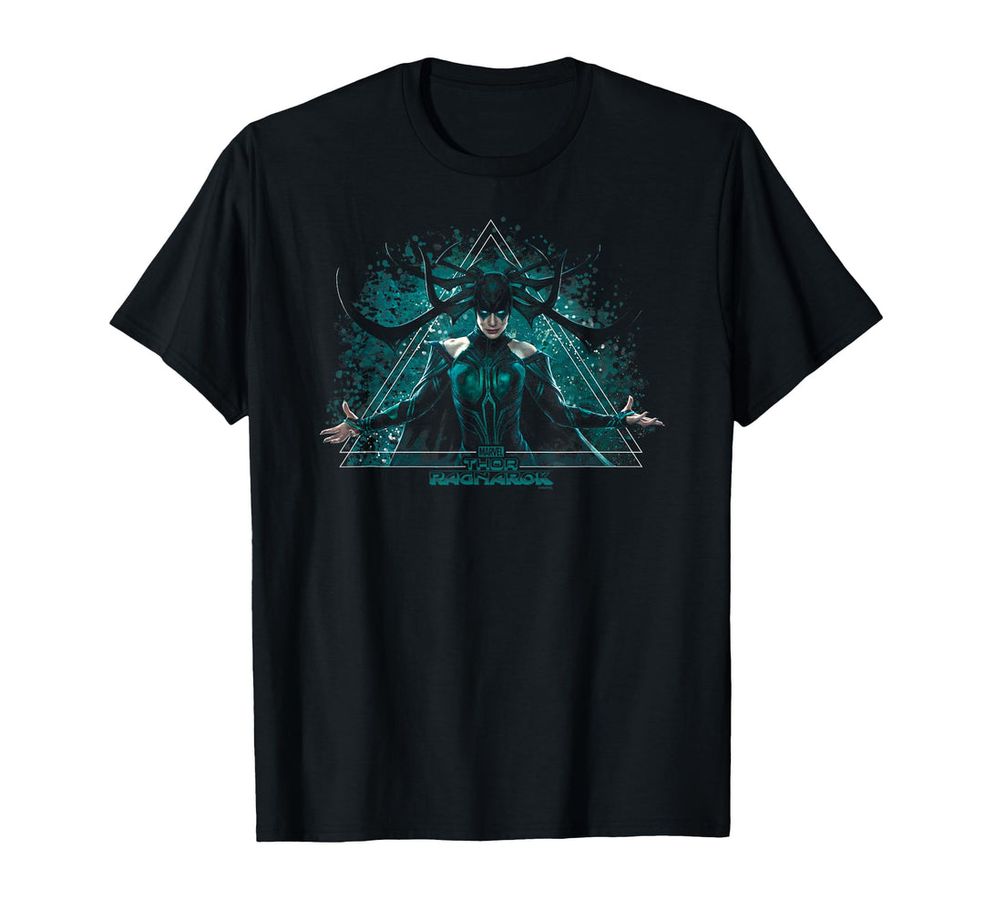 Womens Marvel Thor Ragnarok Hela Pyramid Scheme Graphic T-Shirt XL Navy