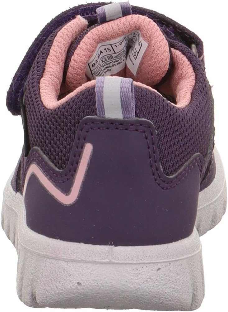 Superfit Mädchen Sport7 Mini Sneaker 33 EU Schmal Lila Rosa 8510, 33 EU Schmal Lila Rosa 8510