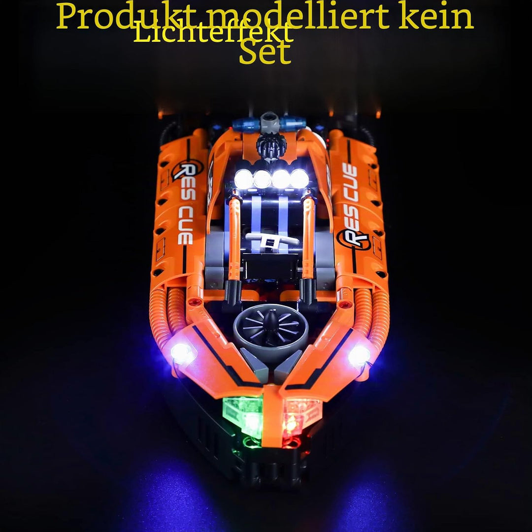 GEAMENT Licht-Set Kompatibel mit Lego Luftkissenboot für Rettungseinsätze (Rescue Hovercraft) - Bele