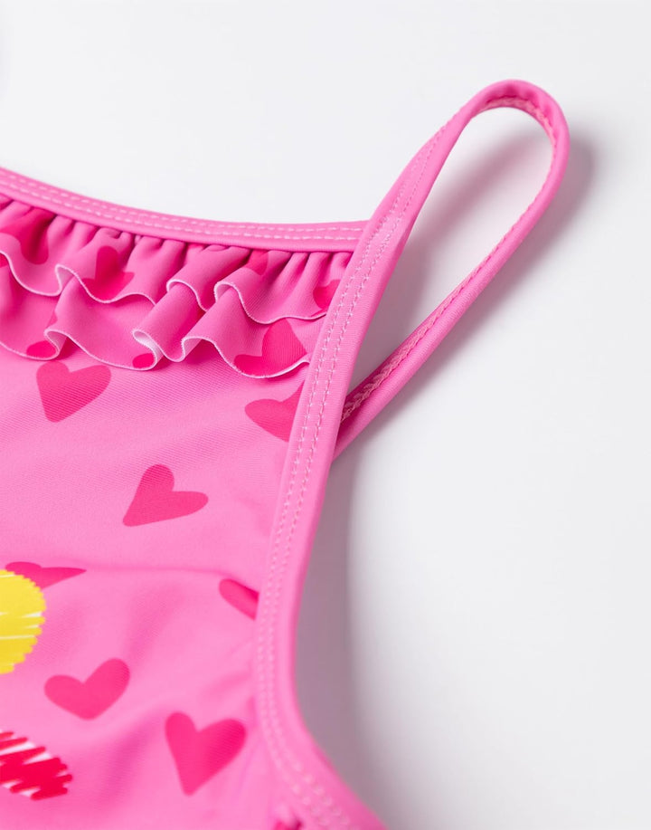 Peppa Pig Girls Badeanzug &amp; Kapuzenhandtuch Poncho Set 2-3 Jahre Rosa, 2-3 Jahre Rosa