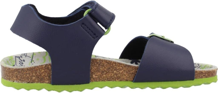Geox Jungen J Ghita Boy Sandal 34 EU Navy Lime, 34 EU Navy Lime