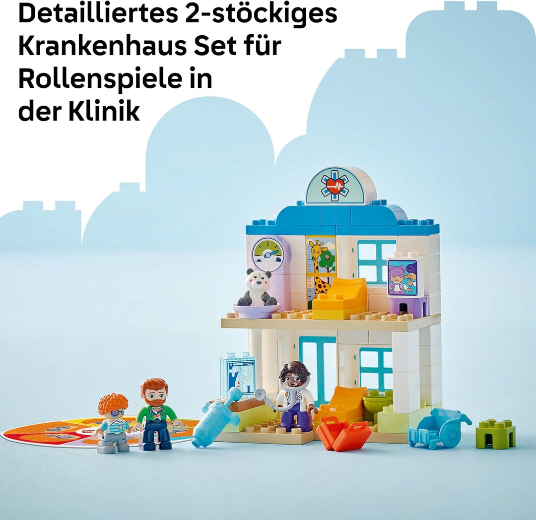 LEGO DUPLO Town Erster Arztbesuch, Bauspielzeug, Spielset zur Förderung der Feinmotorik, Geschenk fü