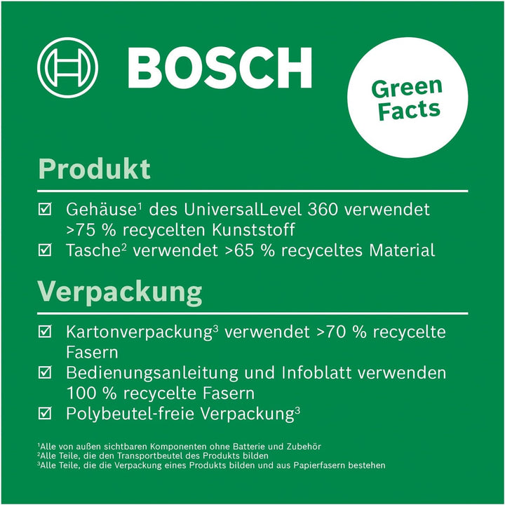 Bosch Kreuzlinienlaser UniversalLevel 360 (vertikale + horizintale Laserlinien inkl. 360° zum Ausric