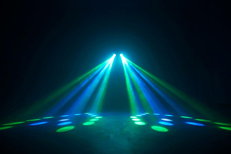 Lenco LFM-110 Dual Matrix RGB Partylicht - mit Nebelmaschine - integrierte Lichtshowprogramme - 1 Li