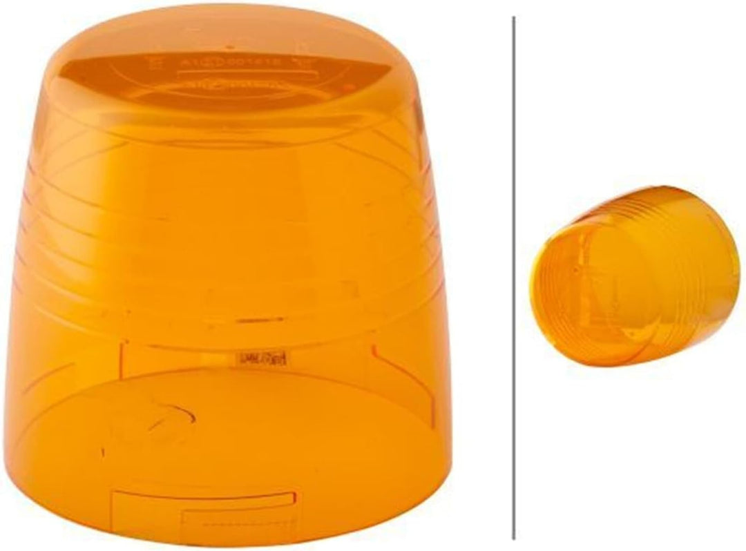 HELLA - Halogen-Rundumkennleuchte - KL JuniorPlus - 12V - gelb - Anbau/geschraubt - Stecker: Flachst