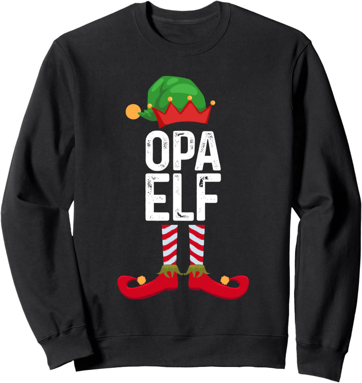 Opa Elf Weihnachten Weihnachtsmann Sweatshirt